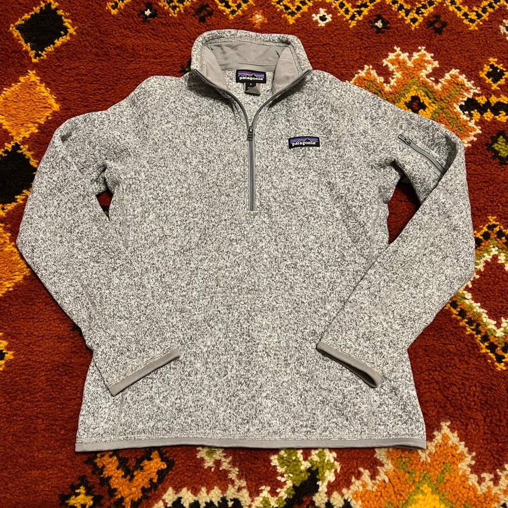 Patagonia Gray Quarter-Zip Pullover